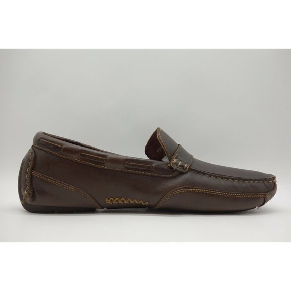 Clarks Brown Leather Dress Casual Slip On Driving Loafers Shoes Men\'s 10 M main image 5